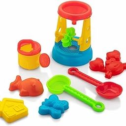 Storio Beach Play Set for Kids Sand Molds Toys for Toddlers Gardening Playset Outdoor Tool Kit Made in India (Selfie Beach Set),Multicolor-picture-25