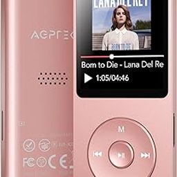 AGPTEK A02 MP3 Player with Bluetooth 5.3, 1.8 inch Screen Portable Music Player with Speaker, FM Radio, Voice Recorder, Supports Expanded Up to 128GB(Rose Gold, 32GB)-10