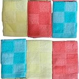 Face Towel Handkerchief Rumal 400GSM Soft and Absorben solid box Printed Face Towels for girls Women's, Kids and Newborn Babies Set of 12 Multicolor-image-16