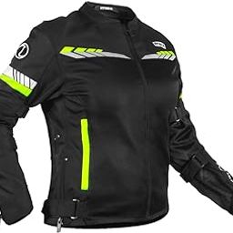 Rynox Air GT 4 Women Jacket - Mesh Motorcycle Riding Jacket with Impact Protection and Abrasion Resistance| Black Hi-Viz Green, Medium-image-29