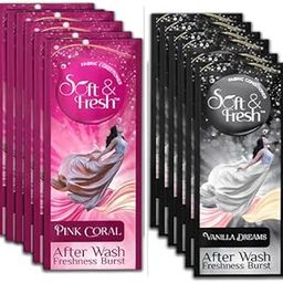 Soft & Fresh Pink Coral (Pack of 30pcs) & Vanilla Dreams (Pack of 30pcs) fabric conditioner 20ml sachet increasing freshness after wash-image-31