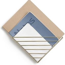Indian Decor Desktop and Wall-Mounted Triangle Shaped Bookshelf/Magazine Holder/Magazine Rack/Metal Rack/Bookshelf Wall Shelves (Steel)-image-20