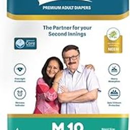 ELDURO Adult Diaper Medium Size | 71.12-111.76cm (28"-44") | Tape Style, Adult Diapers M Size, Adult Diaper Medium Size, Unisex, Leakproof, 14hr Overnight Protection - Pack of 1 (10 counts)-image-46