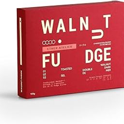 Ether Atelier Walnut Fugde 300g | Artisan Dark Chocolate Fudge | 75% Tanzanian Dark & 70% Dominican Dark Couverture with Walnuts | Single Origin | Gourmet Gifting-image-93