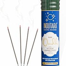 Indutara Incense – Pure Oudh Wood Sticks | 100% Natural | No Charcoal | No Artificial Colors | 3.5mm-5mm Thickness | Premium Handmade Fragrance-image-53