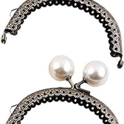 Enakshi® 2 Pieces Kiss Lock Frame Retro Purse Clasp Frame for Wallet Fabrics Bag 8.5cm|Crafts | Sewing | Foundations & Undergarments | Purse Handles, Frames & Feet-image-62