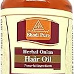 Khadi Pure Herbal Onion Hair Oil – 100ml | Promotes Hair Growth & Reduces Hair Fall | Enriched with Natural Onion Extracts | Nourishing, Non-Sticky Formula | Suitable for All Hair Types-3