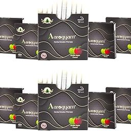 Aarogyam Herbals 100% Tobacco & Nicotine Free Cigarette for Relieve Stress & Mood Enhance Product for Smokers - (10 Sticks in Each Packet) (DOUBLE APPLE FLAVOUR, Pack of 10)-30