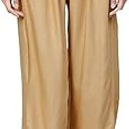 Fashion Products Rayon Womens & Girls Plain Palazzo (Color: Dark Golden) Free Size-image-32