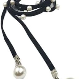 ANI ACCESSORIEZ Braided Knitted Cotton Belt/Cord/Rope for Skiny Girl/Women with Metal Cap & Tassel (Black)-image-96