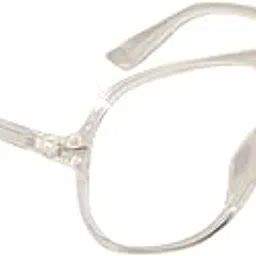 peter jones Transparent Square Medium Aviator Unisex Optical Frame (B112W)-picture-4
