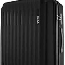 Genius Alley 66cm Medium Size Check-in Trolley Bag Hard Case Polypropylene, 4 Spinner Wheels, 360 Degree Wheeling Luggage, Travel Bag, Suitcase for Travel, Trolley Bags for Travel, Black-image-10