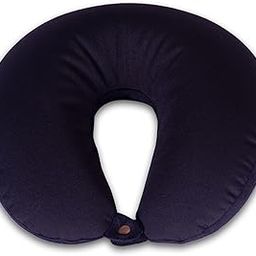 SATTVA Travel Neck Pillow in Soft Fabric for Head, Neck, Shoulder Support Filled with High Density Microbeans Filling | Multi Purpose Neck Pillow| Neck Rest | Neck Pain | Black Color-image-29