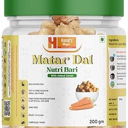 Hand’s Magic Matar Dal Carrot- Nutri Bari | High Protein | Ready to Cook | 100% Homemade | No Preservatives | Natural & Healthy | 200g-image-10