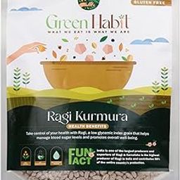 Greenhabit Ragi KURMURA MURMURA aka Ragi Puff for Healhty Breakfast Snack Food (200 gm pack of 1)-19