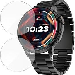 2 Pack| Smartwatch Screen Protector for Boult Crown R Pro |1.43 inch| | Flexible TPU Film, 9H Scratch Resistant, Bubble Free Installation - Not Tempered Glass-image-18