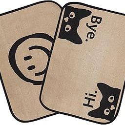 Combo Pack of 2 Jute Door Mats – Handwoven, Eco-Friendly, Anti-Slip – 40x60 cm Each – for Home Entrance & Balcony-HI Bye/Smile-image-29