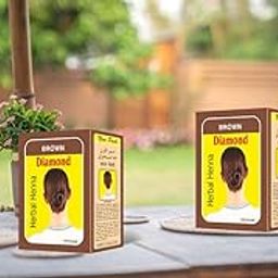 Diamond Herbal Henna Brown Hair Color Brown Mehendi,Natural Brown, 60g(Pack of 2)-image-39