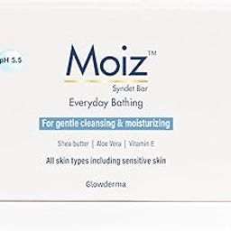 Moiz Syndet Bathing Bar | pH 5.5 | With Shea Butter, Aloe Vera & Vitamin E | Paraben, Sulphate & Cruelty-Free - 75gm-image-2