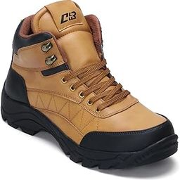 Men's Boots Semi Casual High Top, Round Toe Hiking Boots with TPR Sole/Lightweight Stylish & Trending with Cushioned shoe-image-41