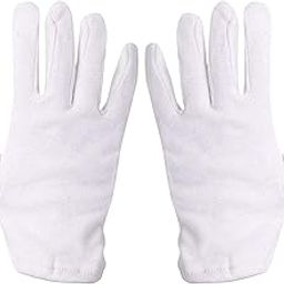 Women's Cotton Hand Summer Heat Sun Burn Pollution Dust Protection Half Gloves (White-Free Size) -1 Pair-image-15