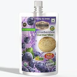 BLUEBERRIES PANI PURI WATER, INDIAN KHANA KHAZANA Ready to Drink Pani-Puri Water 200ml X 2 (400ml)| Indian Tasty Flavour Ready to Drink Pani Puri Water | No Preservatives Portable Authentic Tasty Water (Blue-Berry) | FREE 6 Panipuri pallets with each pack-48