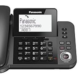 Panasonic Corded and Cordless Nuisance Call Block Combo Telephone Kit, Answering Machine with Talking Caller ID, Import from UK, Model KX-TGF320, 220V-image-19
