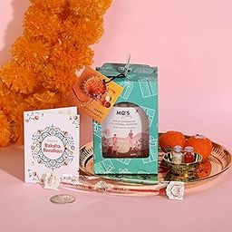 Mo’s Bakery Rakhi Green Gift Box – Apple Cinnamon Cookies with Stylish Rakhi, Pooja Coin, Roli & Chawal | Cookies Gift Box for Brother | Raksha Bandhan Sweets Combo 2025-image-13