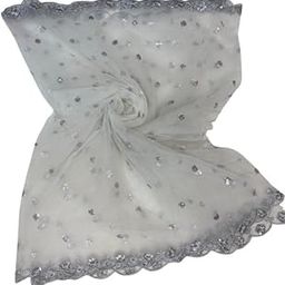 Net Fabric Dupatta - Lightweight and Sheer Long Scarf with Embellished Border for Traditional and Contemporary Styles | Perfect for Parties, Weddings, and Festive Occasions-20