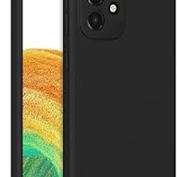 Pikkme Samsung Galaxy A33 5G Back Cover Soft Matte Liquid Silicone TPU | Camera Protection | Shockproof Slim Back Case for Samsung Galaxy A33 5G (Black)-1