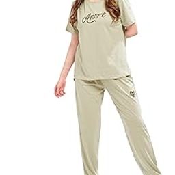 WEET Printed Round Neck Half sleeves Track suit for Women 3419-image-111