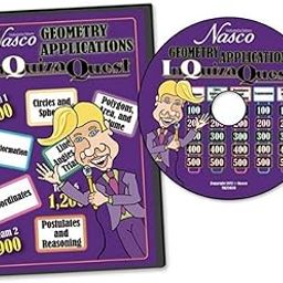 Nasco TB25659 InQuizaQuest Interactive Game Show Style CD-ROM, Geometry Applications-image-10
