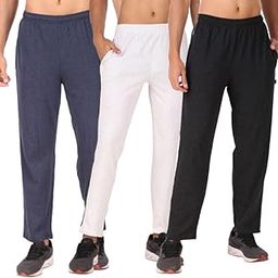Mens Regular Fit Soft Cotton Track Pant with Deep Mobile Zip Pockets Combo Pack of 3-picture-40