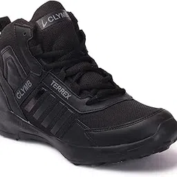 clymb Men's Black Mesh Lace-Ups Hiking/Outdoor/Riding Boots-picture-26