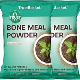 TrustBasket Organic Bone Meal for Plants Home Gardening | Steamed Bone Meal | Rich in Phosphorus and Calcium | Natural Plant Fertilizer| - 450 Grams (Set of 2)-78