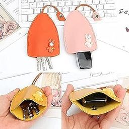 VAGHASIYA ENTERPRISE Divine Power Creative Pull Out Key Case, PU Leather Key Pouch,Cute Large Capacity Car Key Holder Case, Cartoon Pull Type Key Bag Car Keychain Pouch (multicolour)-46