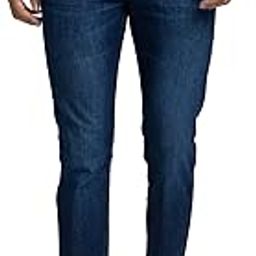 Men's Mid Rise Cotton Blend Solid Pattern Slim Fit Flat Front Jeans-image-55
