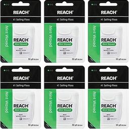 Reach Mint Waxed Floss, 55 Yd (pack of 6)-image-0