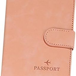 atorse Passport Cover Holder Travel Passport Case for Woman and Man Travel Business Pink-picture-37