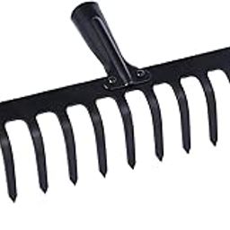 FALCON FGR-16 Garden Rake 16-Teeth Metal Head Without Handle for Loosening Soil Gathering Leaf Leveling Land Agriculture Farming Gardening Tool-11