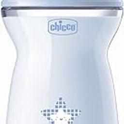Chicco Natural Feeling Feeding Bottle for Babies, 330ml (6+ Months)|Mother Breast Like Teats|Soft Silicon, Anti-Colic Teat | Angled Teat Suitable for Newborns | with Anti-Drip Cap | BPA Free (Blue)-18