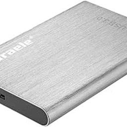 LOOM TREE External HDD Hard Disk Drive Portable Drive Silver 500GB-20