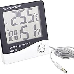 Digital Room Thermometer with Humidity indicator and Alarm for Home Hospital Indoor Outdoor Thermometer-image-43