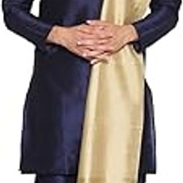 Men's Solid Silk Blend Dupatta (DBM1134_Gold_Free Size).-picture-37