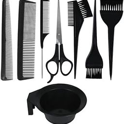 VEDETIC® Professional Use Hair Coloring Dyeing Kit 1 Scissor,1 Bowl, with 3 Hair Dye Brush and 3 Comb Set for Salon and Home Use, Men and Women-image-25