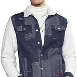Men's Polyester Zip-Front Standard Length Jacket With Fleece Detail For Casual Wear | Long Sleeve | High Neck | Zipper Closure | Suede Jacket Crafted With Comfort Fit For Everyday Wear-image-26