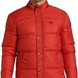 Men's Polyester Standard Length A-Line Coat-image-60