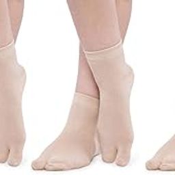 Women's Ankle Length Cotton Thumb Socks (Pack of 3) (Assorted)-52