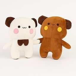 Paletto BUBU DUDU Soft Plush Dolls – 30 CM Huggable Brown & White Couple Gift Toy – Adorable, Lightweight & Stress Relief Cuddle Buddy-image-20