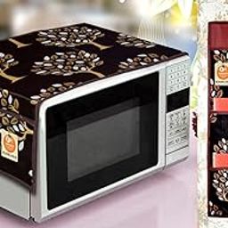KANUSHI Industries® Wall Hanging Magazine/Organiser, Letter Holder, Pocket Organiser +1Pc Microwave/Oven Top Cover with 4 Utility Pockets (MGZ+Micro-Brown-Tree)-image-92